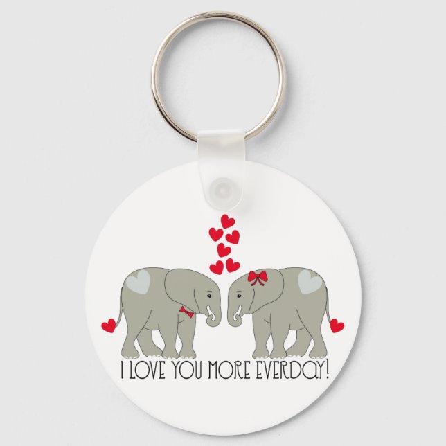 Ich Liebe Sie mehr jeden Tag! Schlüsselanhänger (Vorderseite)