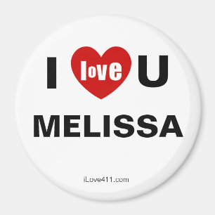 Ich Liebe Sie Melissa Magnet