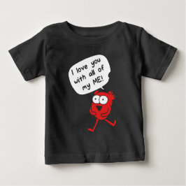 Ich Liebe Sie mit allen mir - Niedlich Valentine Baby T-shirt