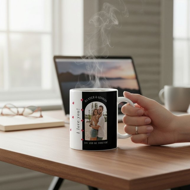 Ich Liebe Sie! Modernes, stilvolles Valentininer F Kaffeetasse (Von Creator hochgeladen)