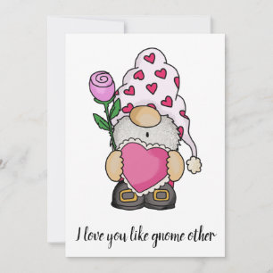 Ich Liebe, Sie mögen gnome andere valentinische Li Mitteilungskarte
