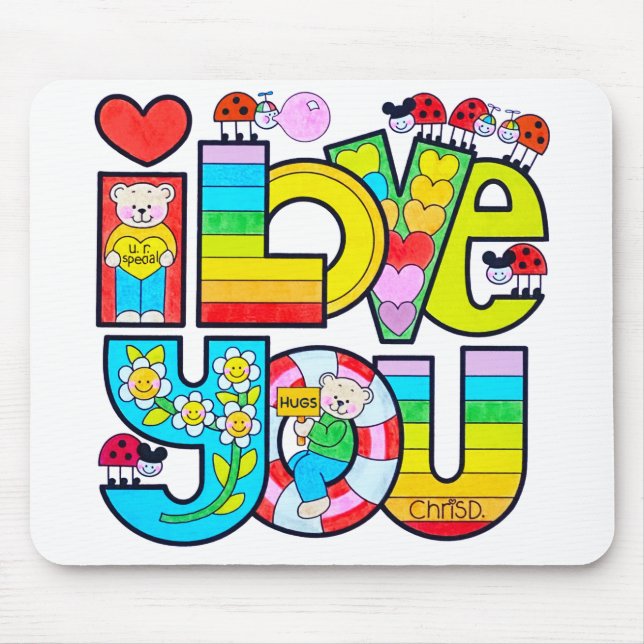 Ich Liebe Sie Mousepad (Vorne)