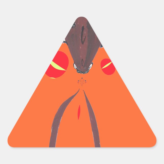 Ich Liebe Sie Nakupenda Swahili Dreieckiger Aufkleber (Vorderseite)