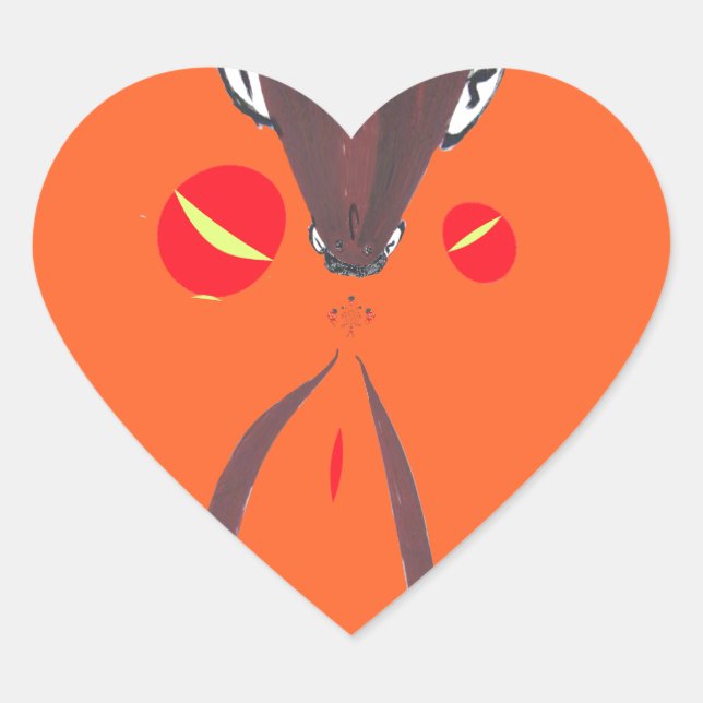 Ich Liebe Sie Nakupenda Swahili Herz-Aufkleber (Vorderseite)