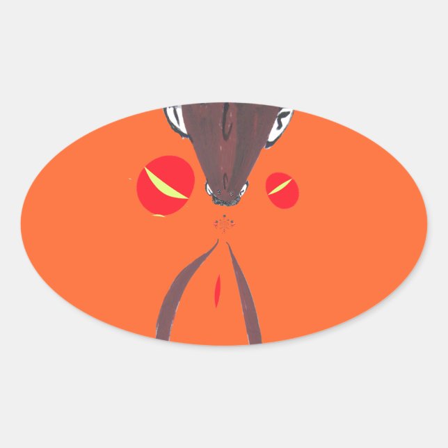 Ich Liebe Sie Nakupenda Swahili Ovaler Aufkleber (Vorderseite)