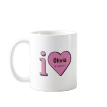 Ich Liebe Sie Olivia, Valentinstag Geschenk für Ol