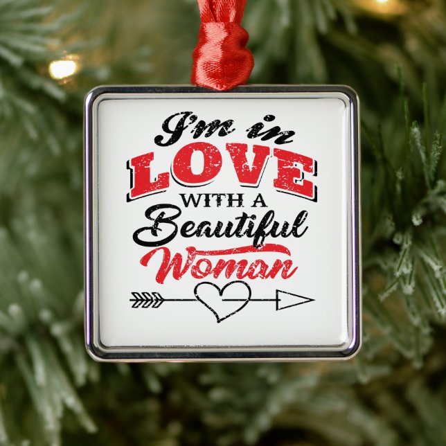 Ich Liebe Sie Ornament Aus Metall (Baum)