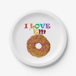 Ich Liebe sie! Pappteller