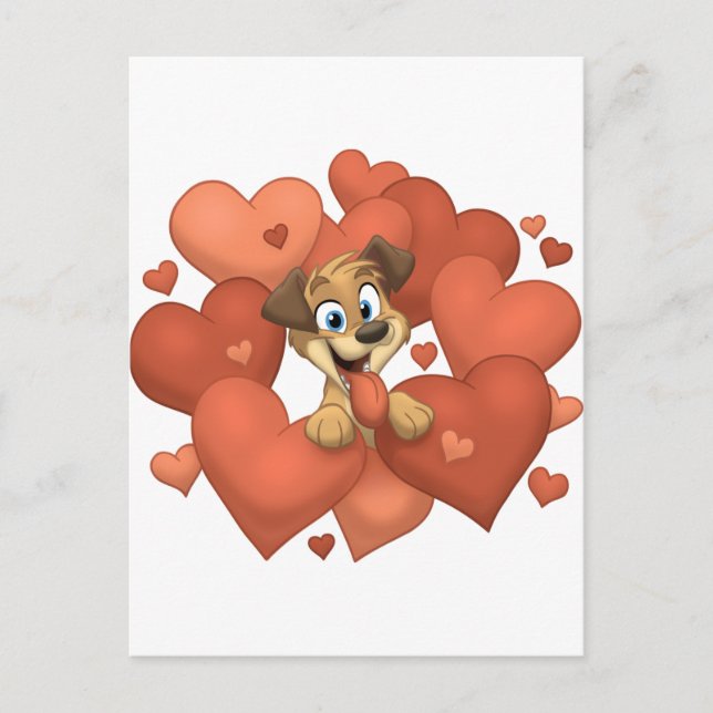 Ich Liebe Sie Postkarte (Vorderseite)