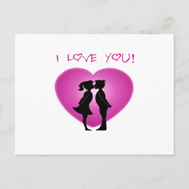 Ich Liebe Sie Postkarte (Vorderseite)