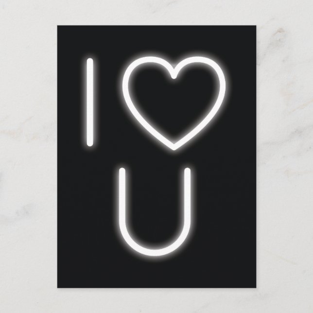 Ich Liebe Sie Postkarte (Vorderseite)
