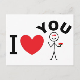 Ich Liebe Sie Postkarte
