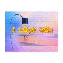 Ich Liebe Sie Postkarte
