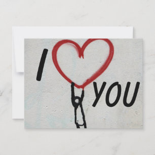 Ich Liebe Sie Postkarte