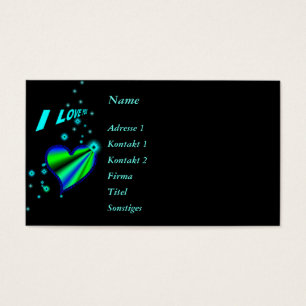 Ich Liebe Sie, Regenbogenherz mit Sternen auf schw
