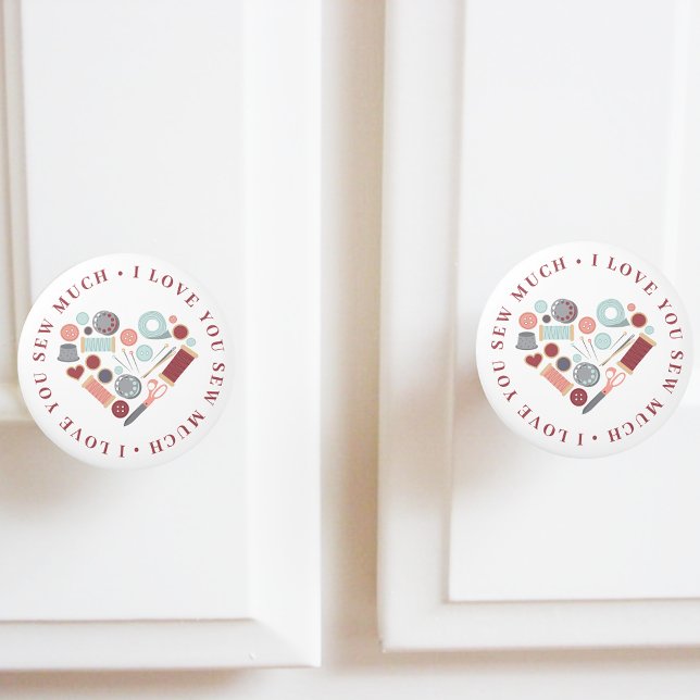 Ich Liebe, Sie sehen viel Nähen Thema Keramikknauf (Von Creator hochgeladen)