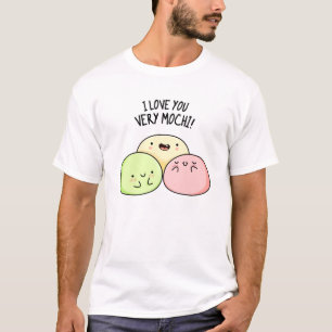 Ich Liebe Sie sehr mochi Funny Food Puff T-Shirt