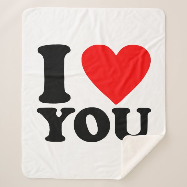 Ich Liebe Sie Sherpadecke (Vorderseite)