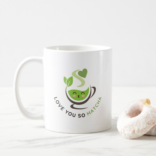 Ich Liebe Sie so Matcha Pub Kaffeetasse (Mit Donut)
