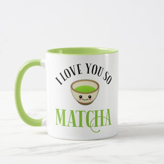Ich Liebe Sie so Matcha Tasse (Links)