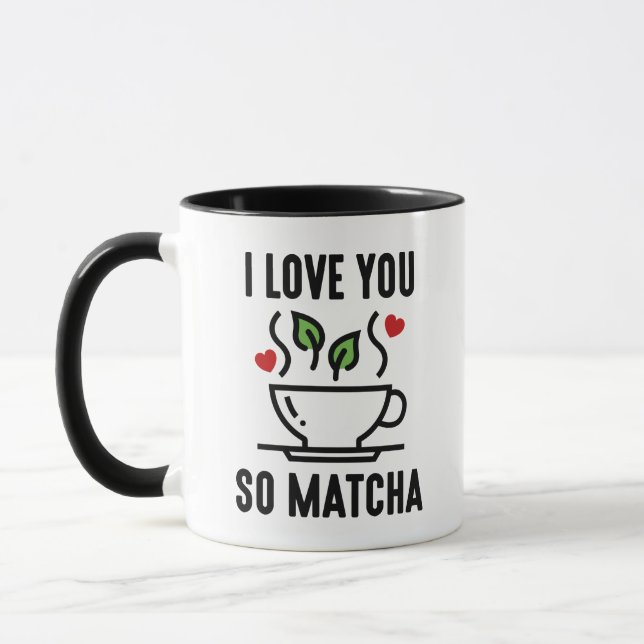 Ich Liebe Sie so Matcha Tasse (Links)