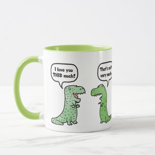 Ich Liebe Sie so viel (T-Rex) Tasse (Links)