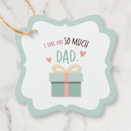 Ich Liebe Sie so viel Vater - Vater Tag - Geschenk Geschenkanhänger