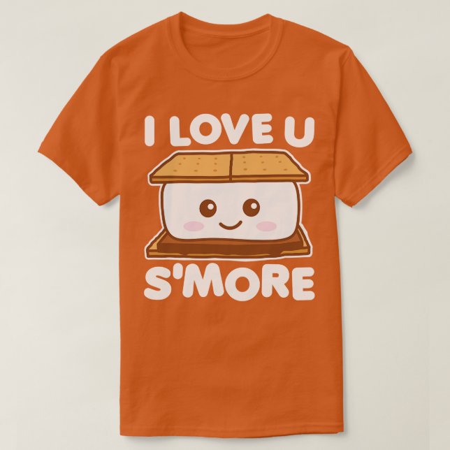 Ich Liebe, Sie Sonne Funny Camping Smore Puck Dark T-Shirt (Design vorne)