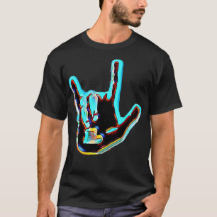 Ich Liebe, Sie tauben ASL Zeichensprache T-Shirt