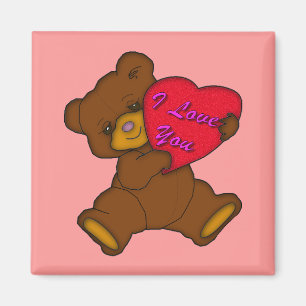 "Ich Liebe Sie" Teddy Magnet