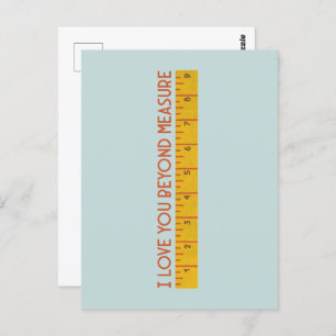 Ich Liebe Sie über die Maßen Postkarte