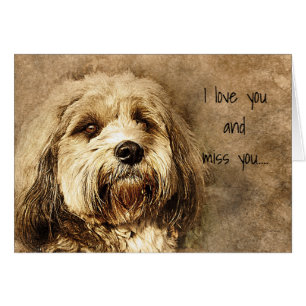 Ich Liebe Sie und ich vermissen Sie Sad Dog