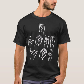 Ich Liebe, Sie unterschreiben Sprache Asl Valentin T-Shirt