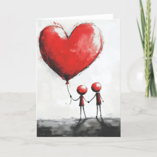 Ich Liebe Sie Valentine Digital Art Feiertagskarte