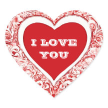 Ich Liebe Sie Valentine rot-weiß