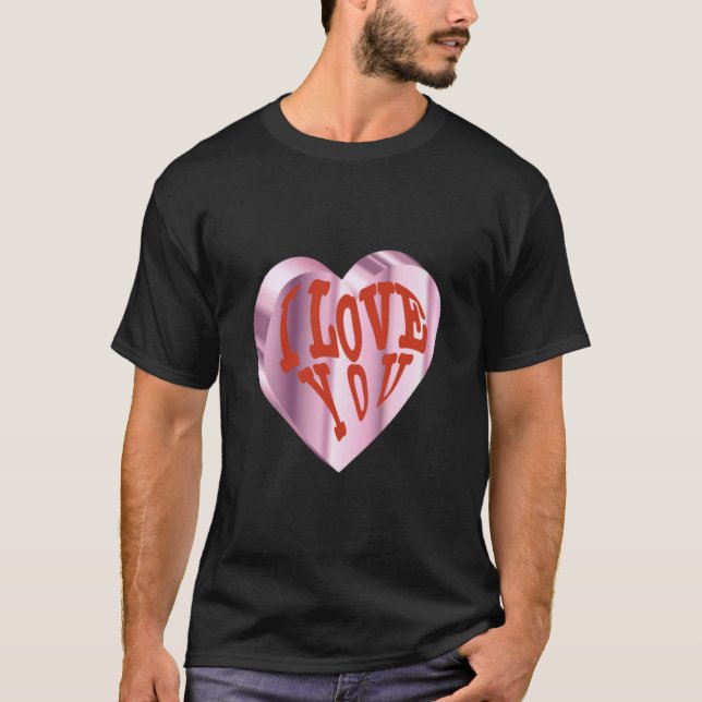 Ich Liebe Sie Valentine T-Shirt (Vorderseite)