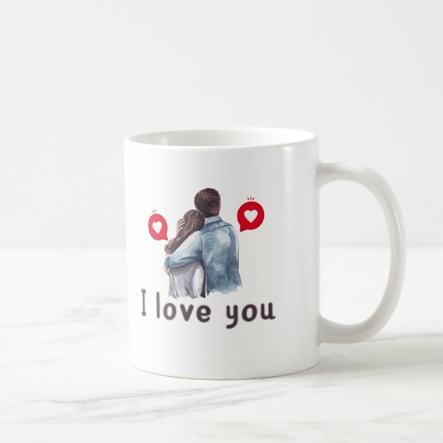 Ich Liebe Sie valentinische Tasse Designs (Rechts)