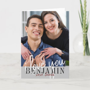 Ich Liebe Sie Valentinstag Foto Karte