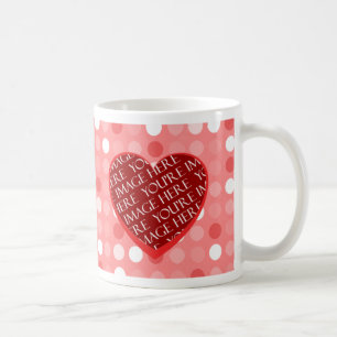 Ich Liebe Sie Valentinstag Foto-Vorlage Tasse