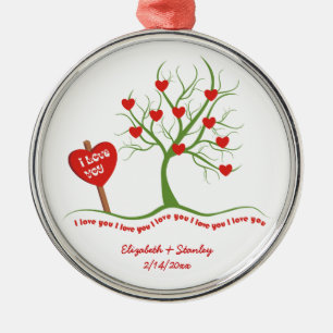 Ich Liebe Sie Valentinstag Zollschmuck Silbernes Ornament