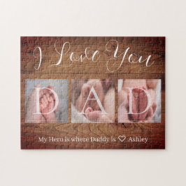 Ich Liebe Sie Vater Custom Foto Vatertag Geschenk Puzzle
