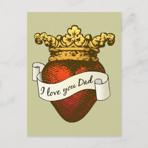 Ich Liebe Sie Vater Postkarte