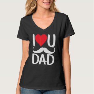 Ich Liebe Sie Vater Redewendungen Vatertag Vater P T-Shirt