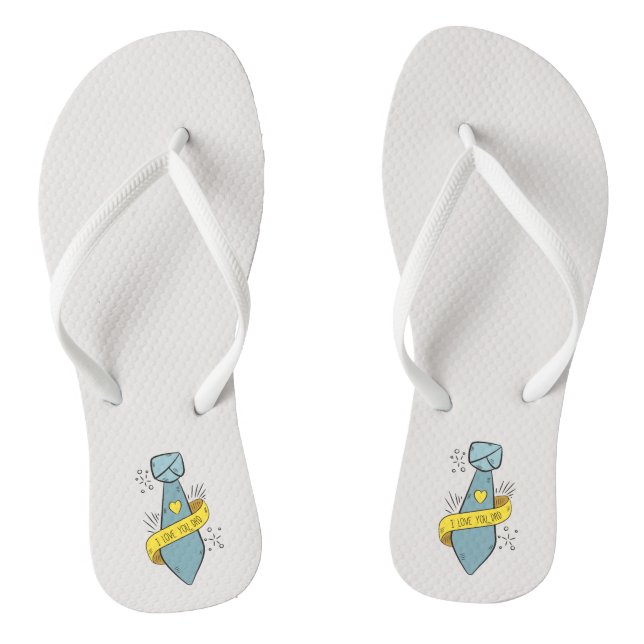 Ich Liebe Sie Vater Vatertag | Flip Flops (Fußbett)