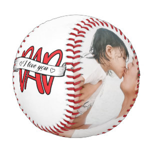 Ich Liebe Sie Vater Vatertag Foto Baseball