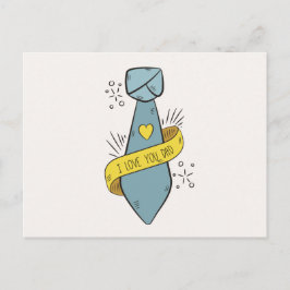 Ich Liebe Sie Vater Vatertag | Postkarte