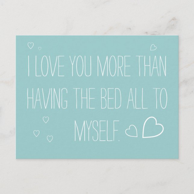 Ich Liebe, Sie vermissen mehr lange Postkarte (Vorderseite)