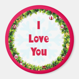 Ich Liebe Sie Weihnachten Magnet