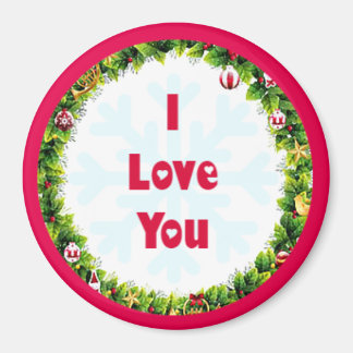 Ich Liebe Sie Weihnachten Magnet
