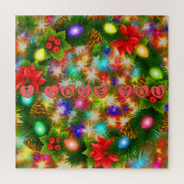 Ich Liebe Sie Weihnachten und Neujahr Jigsaw Puzzl Puzzle